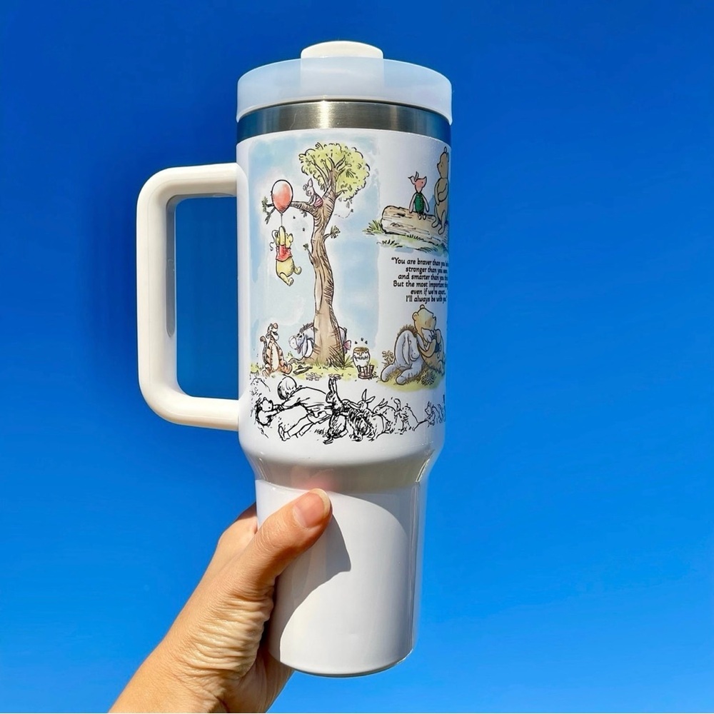 Disney Winnie the Pooh Brand new 40 oz double wall stainless travel office tumbl - Picture 1 of 6